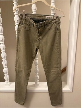 Olive Green Slim Jeans